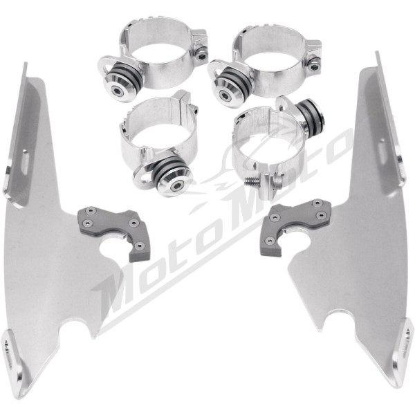 MEMPHIS SHADES HD Fats/Slim Windshield  Trigger-Lock Complete Mount Kit Harley Davidson FXBB / FXCW / FXD / FXDB / FXDBP / FXDC / FXDL / FXST 1584-1868 06-24
