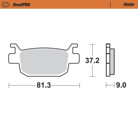 MOTO-MASTER Sinter Rear Brake Pads Honda ADV / FES / NSS / SH 125-350 07-24