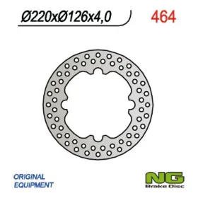 NG BRAKES Rear Fixed Brake Disc 220mm Husqvarna CR / SM / SMR / SMS / TC / TE / WR 125-630cc 97-14