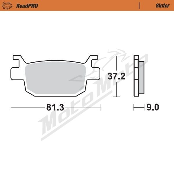 MOTO-MASTER Sinter Rear Brake Pads Honda ADV / FES / NSS / SH 125-350 07-24