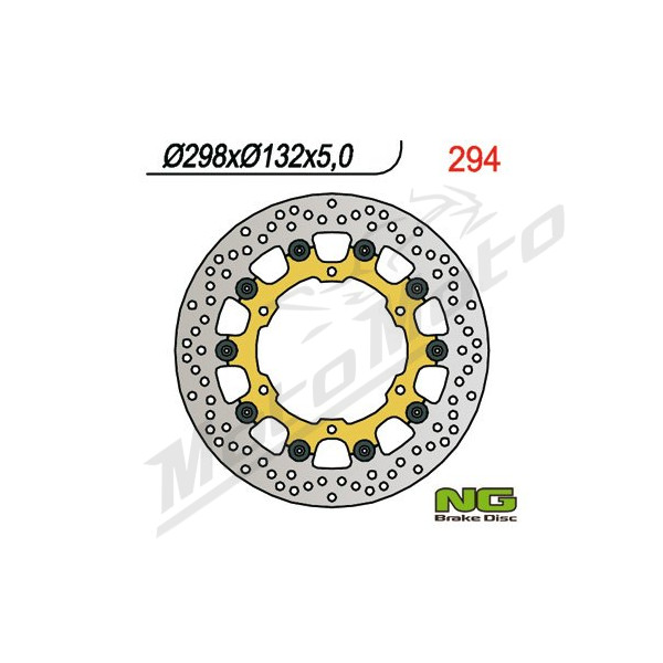 NG BRAKES Front Floating Brake Disc 298mm Yamaha BT / DT / FJR 125-1900cc 93-17