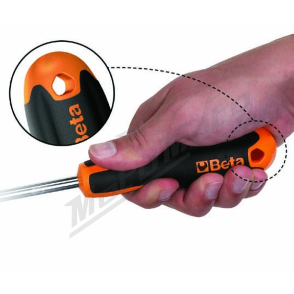 BETA TOOLS Set of 8 slotted and Phillips screwdrivers