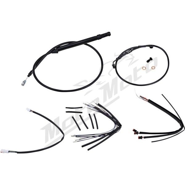 BURLY BRAND Ape Hangers handlebars Cables / Lines Extension Kit Harley Davidson 1750-1923cc 2018-2026