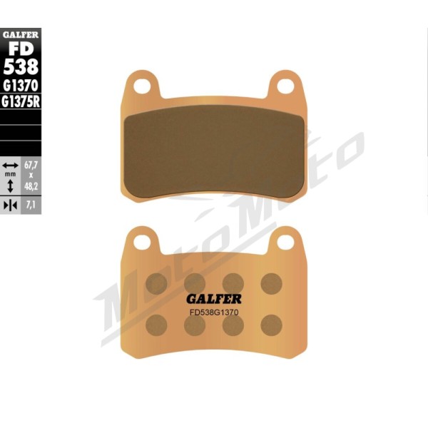 GALFER HH Sintered Brake Pads Benelli BN / Leoncino / TRK 125-800cc 14-24