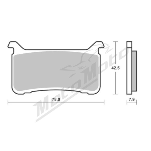 Sbs Brakepads Dual Sinter 2 Honda CBR 600-1000cc 18-25