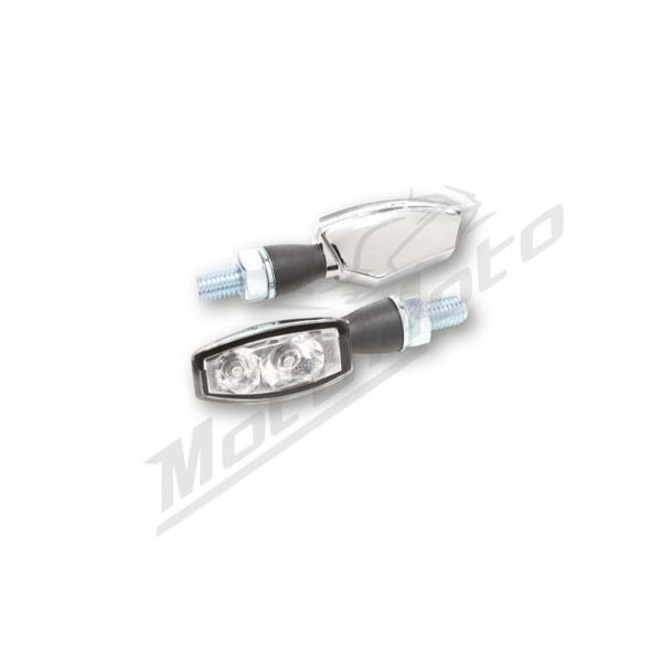 HIGHSIDER Pro Blaze Universal Turn Signals Chrome 2pcs
