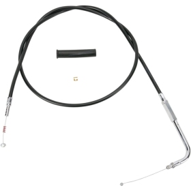 DRAG SPECIALTIES Black Vinyl Throttle/Idle Cable Harley Davidson FLHR / FLHS / FLHT / FLHTC / FLHTCU / FLHTCUI 883-1340cc 88-95