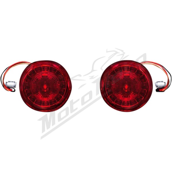 CUSTOM DYNAMICS ProBEAM® Red LED Turn Signals Harley Davidson FLSB / FXSE 1750-1800cc 16-24