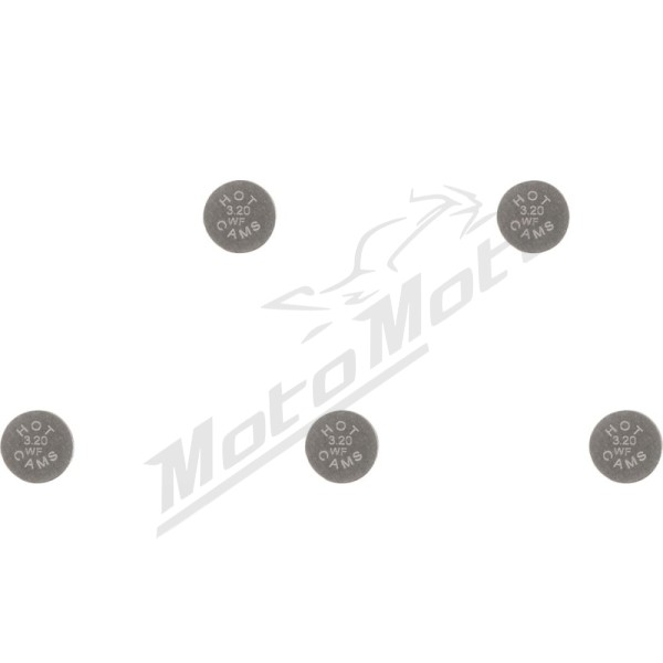 HOT CAMS vožtuvų plokštelės Ø7,48x3,20mm - 5 vnt.