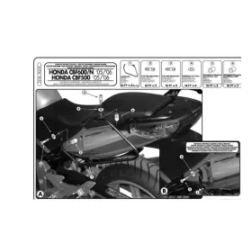 KAPPA side bag rack Honda CBF 500-1000 04-12
