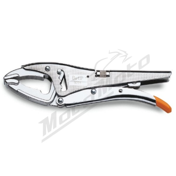 BETA Self-Locking Pliers with long jaws with adjustment screw