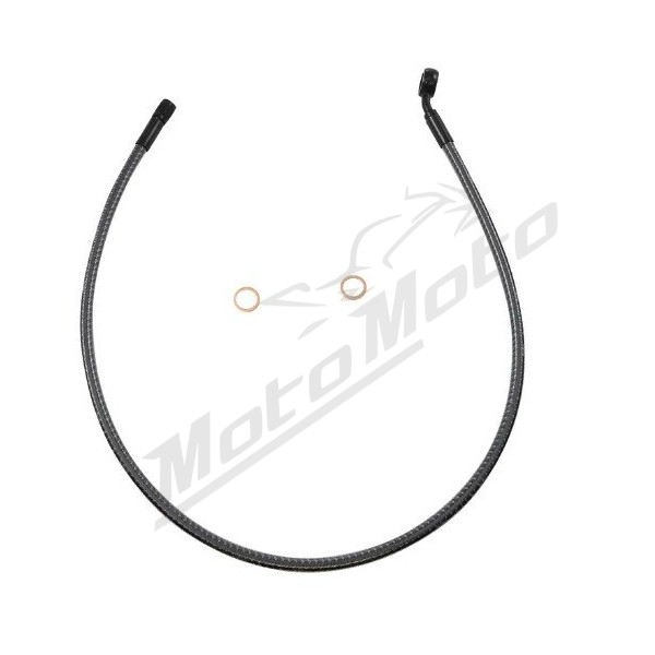 MAGNUM SHIELDING Designer Series Ø10mm Upper Brake Line ABS 66cm 35° Harley Davidson FLS / FLSTF / FLSTFB / FLSS 1690/1800 15-17