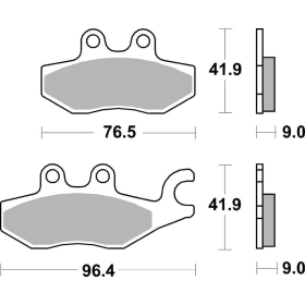  Sbs Brakepads 187HF Ceramic PIAGGIO