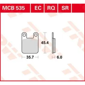 TRW RQ Series Organic Sports Brake Pads Aprilia / Beta / Sherco 80-270cc 90-05