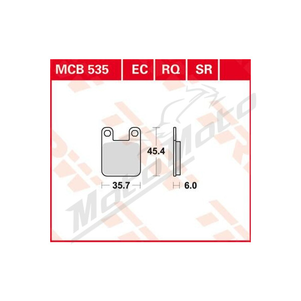 TRW RQ Series Organic Sports Brake Pads Aprilia / Beta / Sherco 80-270cc 90-05