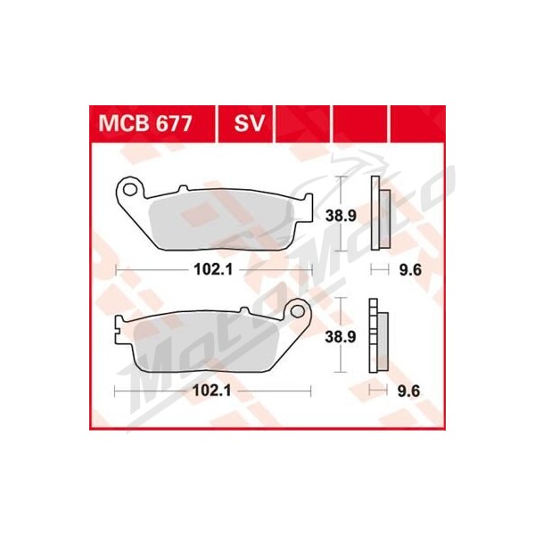 TRW SV Series Sindered Brake Pads Honda CB / CBF / CBR / CMX / CTX / NC / VT / VTR / XL 250-1000cc 87-24