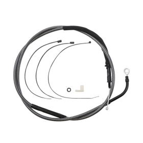 MAGNUM SHIELDING Polished Karbon Fiber Clutch Cable Harley Davidson FLH / FLHT / FLHTK / FLHX / FLHXS / FLHXSE 1750/1977 21-24 177cm