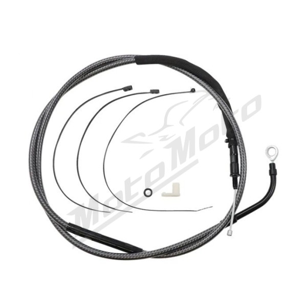 MAGNUM SHIELDING Polished Karbon Fiber Clutch Cable Harley Davidson FLH / FLHT / FLHTK / FLHX / FLHXS / FLHXSE 1750/1977 21-24 177cm