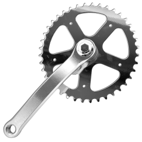 PROWHEEL Singlespeed Priekinis žvaigždžių blokas su švaistikliais 40T - alkūnė 165mm