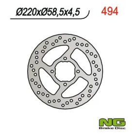 NG BRAKES Galinis fiksuotas stabdžių diskas 220mm Yamaha YFS / YFM / YFZ 200-660cc 88-08