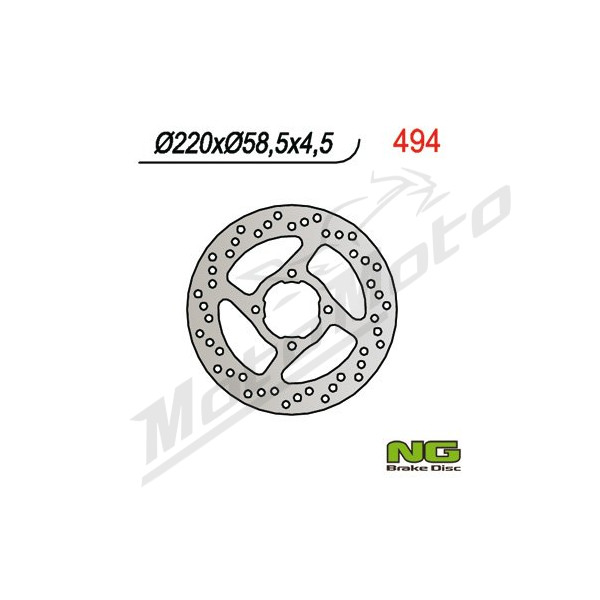 NG BRAKES Rear Fixed Brake Disc 220mm Yamaha YFS / YFM / YFZ 200-660cc 88-08