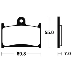 TECNIUM Street Organic Brake pads MA214 Suzuki GSF / RF 900-1200cc 94-00
