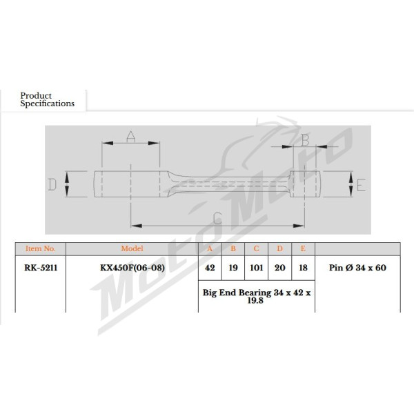 Royal Rods connecting rod SUZUKI RM 250 03-11
