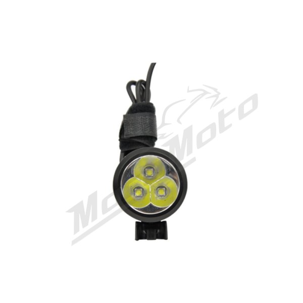 V BIKE Bicycle Headlight Led 3000Lm External Rechargeable Battery