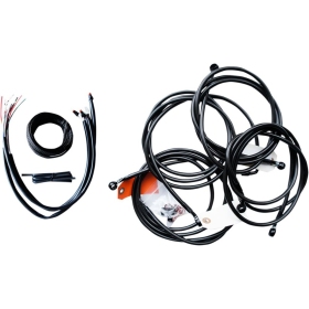 LA CHOPPERS Complete Midnight Braided Handlebar Cable/Brake Line Kit Harley Davidson 1690 2016