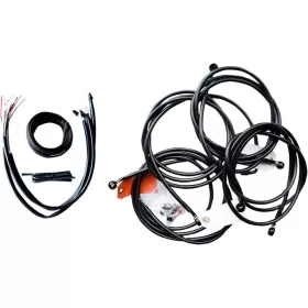 LA CHOPPERS Complete Midnight Braided Handlebar Cable/Brake Line Kit Harley Davidson 1690 2016