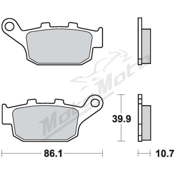 Brembo Brakepads Carbon-Ceramic Honda Foresight 250 2000-2005