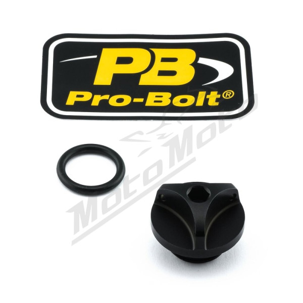 PRO BOLT Alyvos įpylimo dangtelis juodas APRILIA / BENELLI / CAGIVA 125-1400cc 88-26