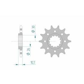 AFAM Steel Racing Front Sprocket 21804 - 520 14-17 teeth YAMAHA YZF-R1 1000cc 98-14