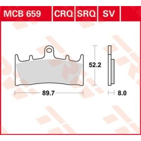 TRW All Round Sintered Metal Brake Pads Kawasaki / Suzuki 900-1600cc 96-07