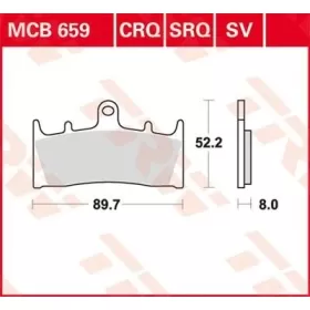 TRW All Round Sintered Metal Brake Pads Kawasaki / Suzuki 900-1600cc 96-07