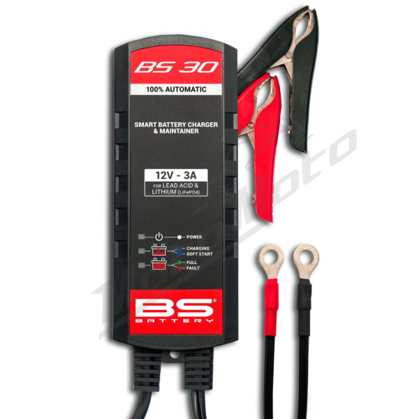 BS BATTERY BS30 Charger UK-Plug 12V 3A