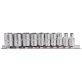 DRAPER Set of 10 1/4 Sockets 4 to 13mm