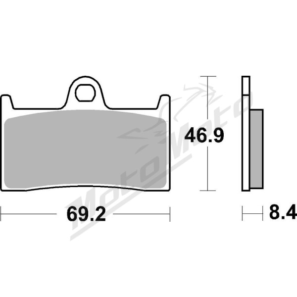 SBS DS Racing 966DS-1 Dual Sintered Brake Pads Yamaha YZF-R6 600cc 17->