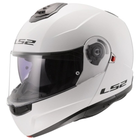 LS2 FF908 Strobe II Solid Flip-Up Helmet White