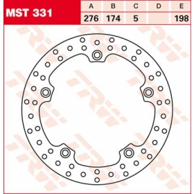 REAR BRAKE DISC MST331 BMW K / R 850-1200cc 1993-2008 1PC