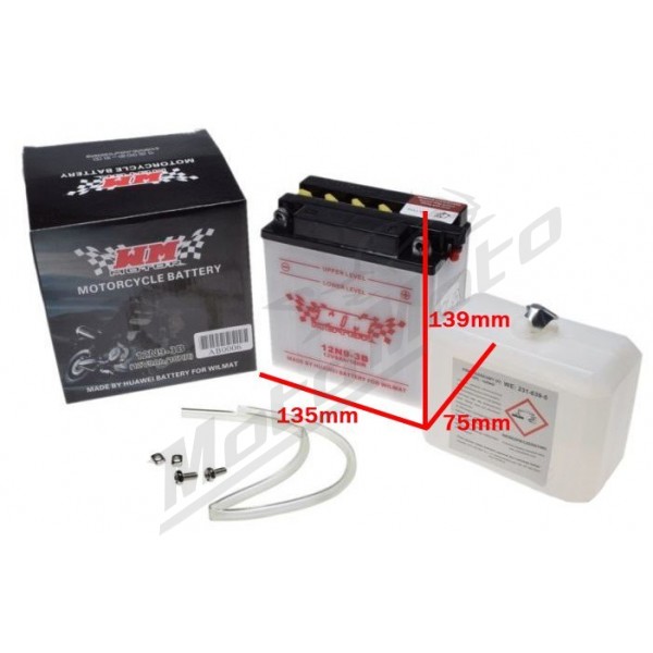 BATERIA MOTO 12V 9AH 12N9-3B / YB9L-B VARTA 50915