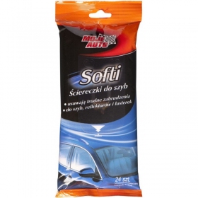 Moje Auto Drėgnos Servetėlės Langams 24vnt.