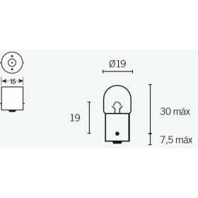 TECNIUM R5 lemputės 12V 5W 10vnt
