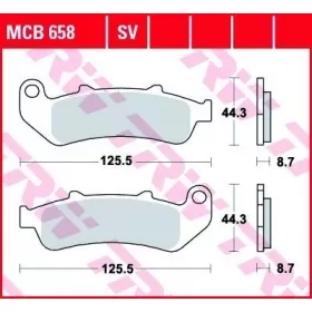 BRAKE PADS TRW MCB658 STANDARD