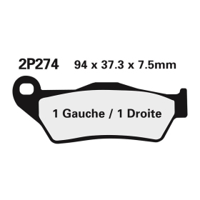 NISSIN Street /Off-Road Sintered Metal Brake pads - 2P-274ST-MX
