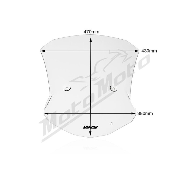 WRS CAPONORD Priekinis stiklas Skaidrus BMW S1000XR ABS 20-23