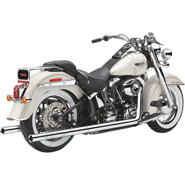 COBRA Bad Hombre Dual Exhaust System Harley Davidson FLST / FLSTC / FLSTF / FLSTFI / FLSTS / FXSTB / FXSTD / FXSTS 1340-1690cc 97-06