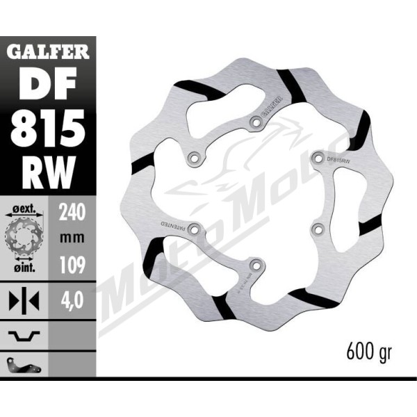 GALFER Priekinis stabdžių diskas Beta EVO / RR / XTRAINER 250-498cc 11-23