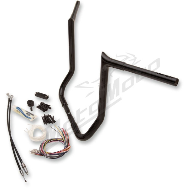 FAT BAGGERS INC. PointedTop Handlebar Kit Black 91.5x40.5cm Harley Davidson FLHT / FLHTC / FLHTK / FLHXXX 1584-1690 08-13