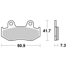 Sbs Brakepads 104HF Ceramic SUZUKI AN BURGMAN